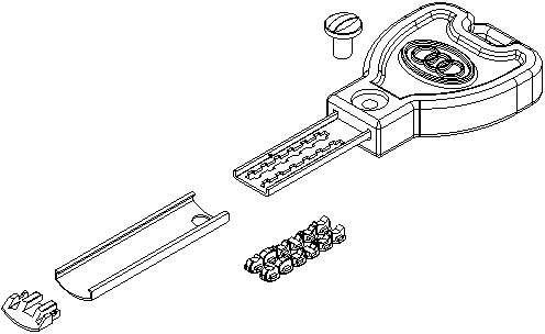 Changeable combined mechanical key