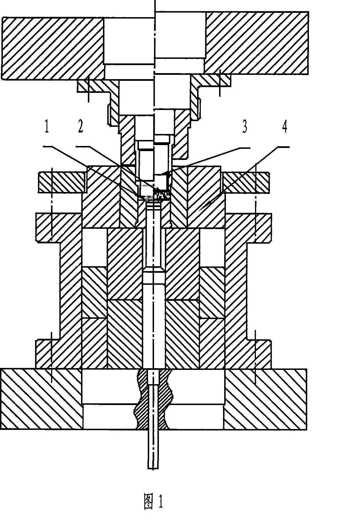 Blind hole internal gear precision forming method and internal tooth forming mold