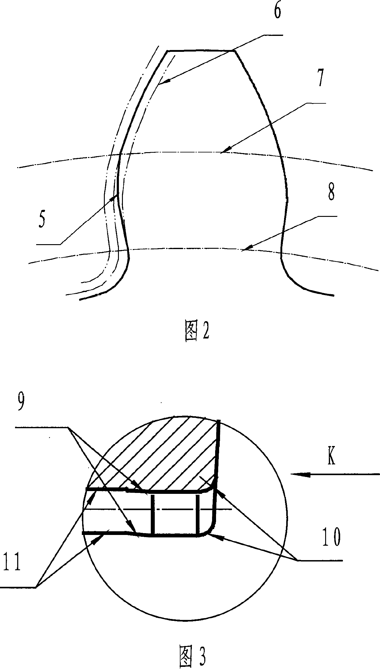 Blind hole internal gear precision forming method and internal tooth forming mold