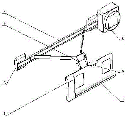 Arm type vehicle-mounted intelligent bracket of mobile communication equipment