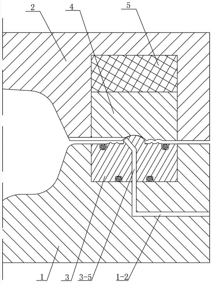 Device and method for hydraulic forming of cavity part with complex curved surface