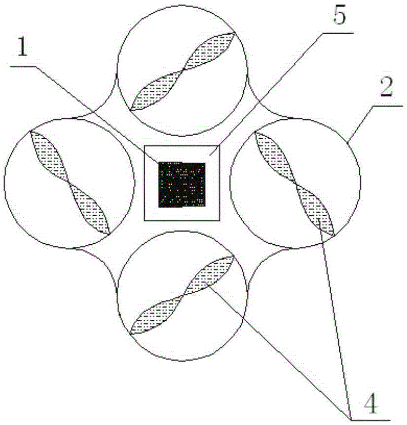 Intelligent parking lot based on four-axis aircraft and navigation method