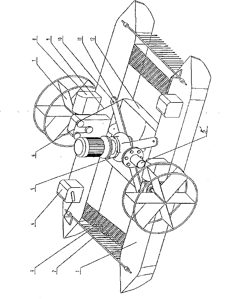 Multifunctional water surface algae removing machine