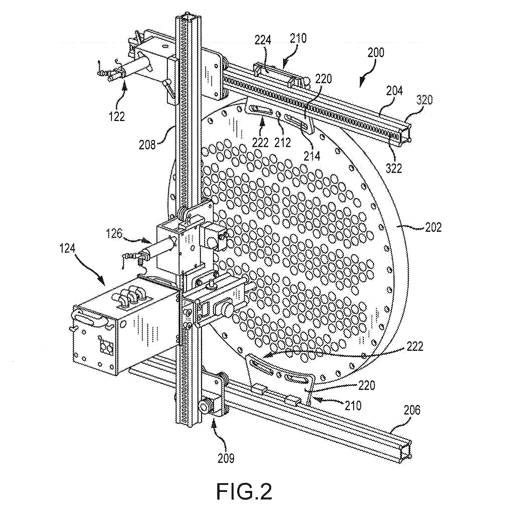 Flexible tube cleaning lance positioner frame apparatus