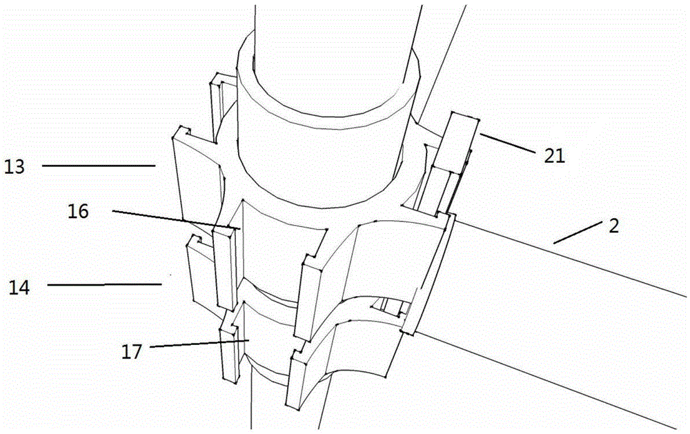 A heavy-duty full hall formwork support system