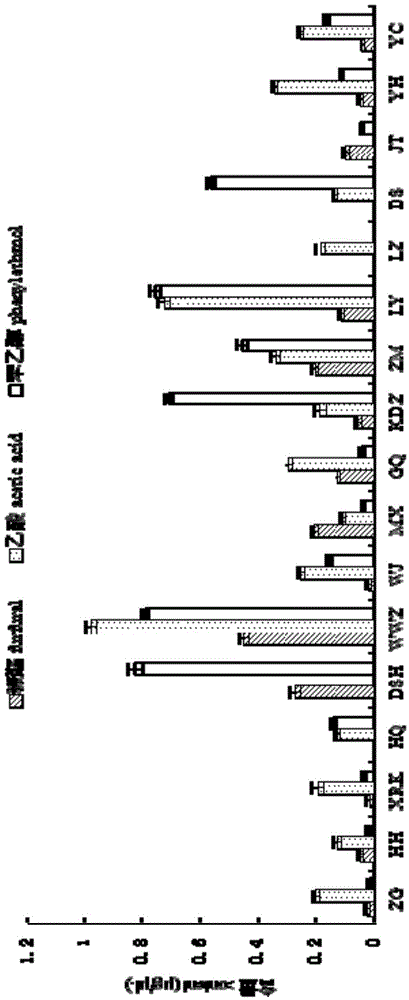 Detection method of volatile components in honey