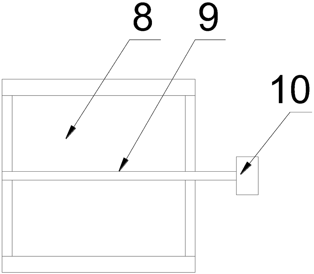 Material-overturning-type rice cooling bin