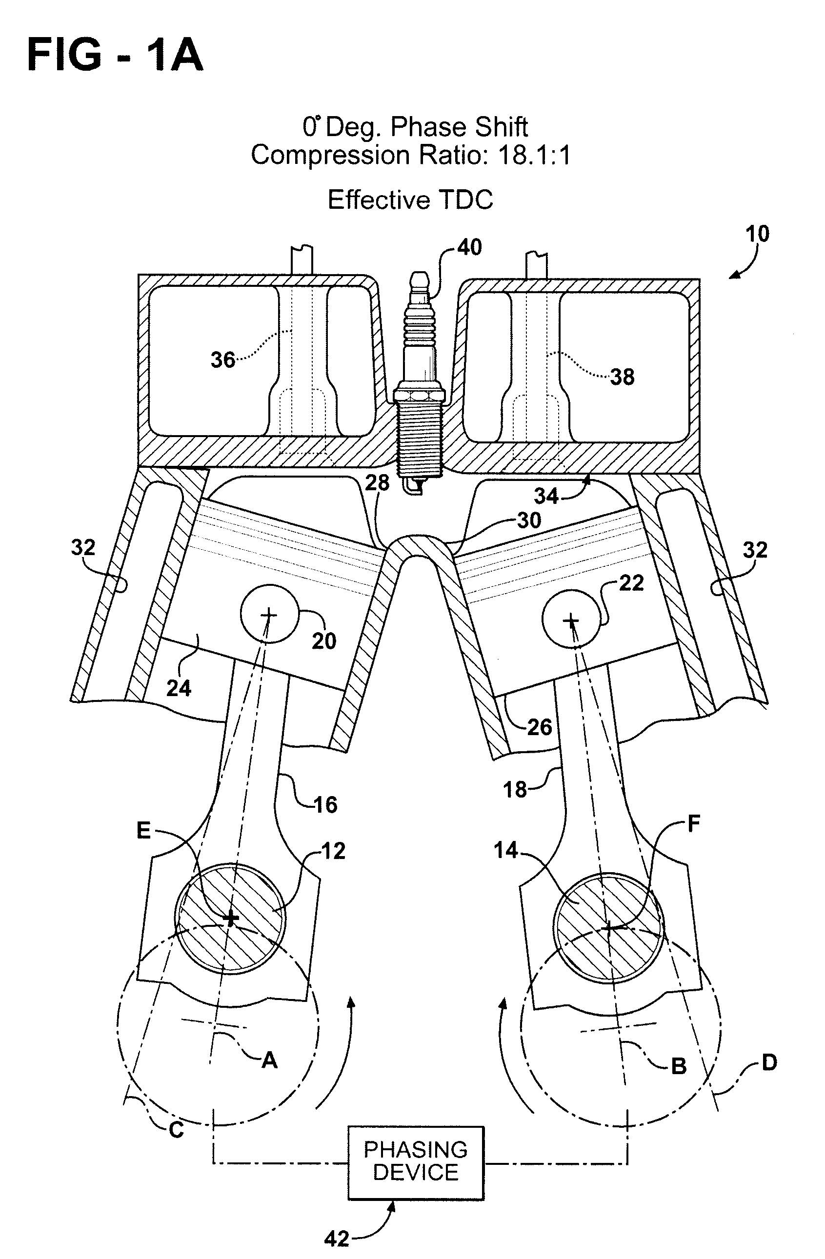 Variable compression ratio dual crankshaft engine