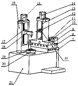 Automatic detection device of tooth face precision of gear shaft