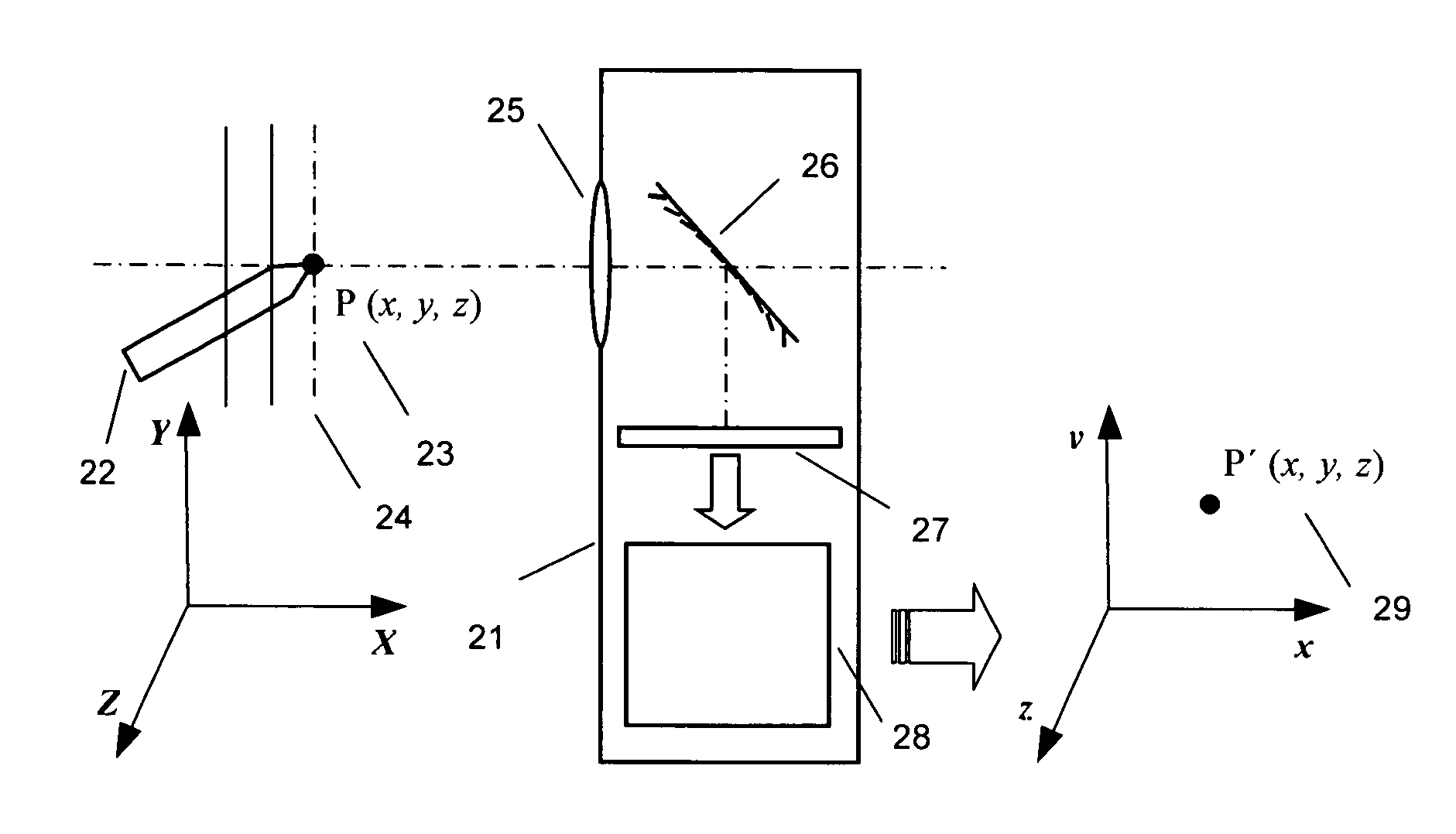 Three-dimensional optical mouse system