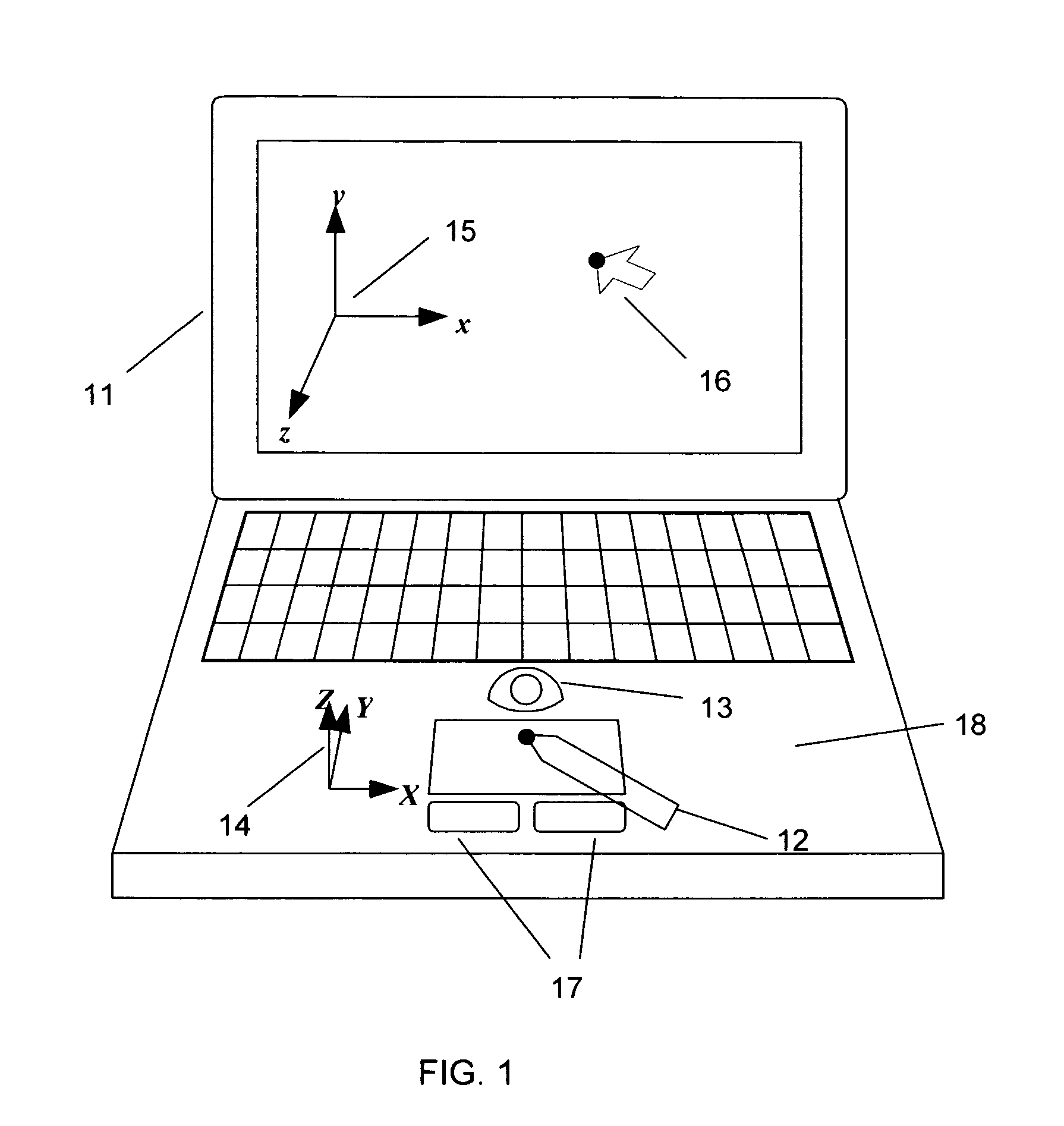 Three-dimensional optical mouse system