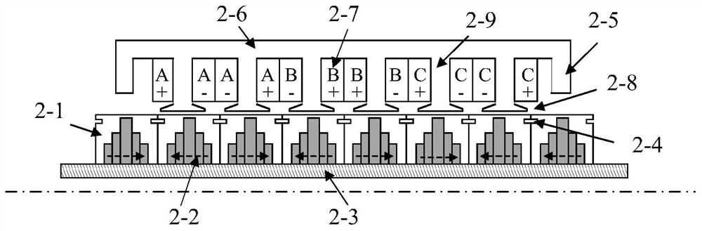 A wave power generation system based on multi-layer magnetism-concentrating embedded cylindrical linear generator