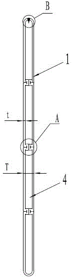 Bidirectional-folding sextuple-pipe-wall reinforced radiating pipe