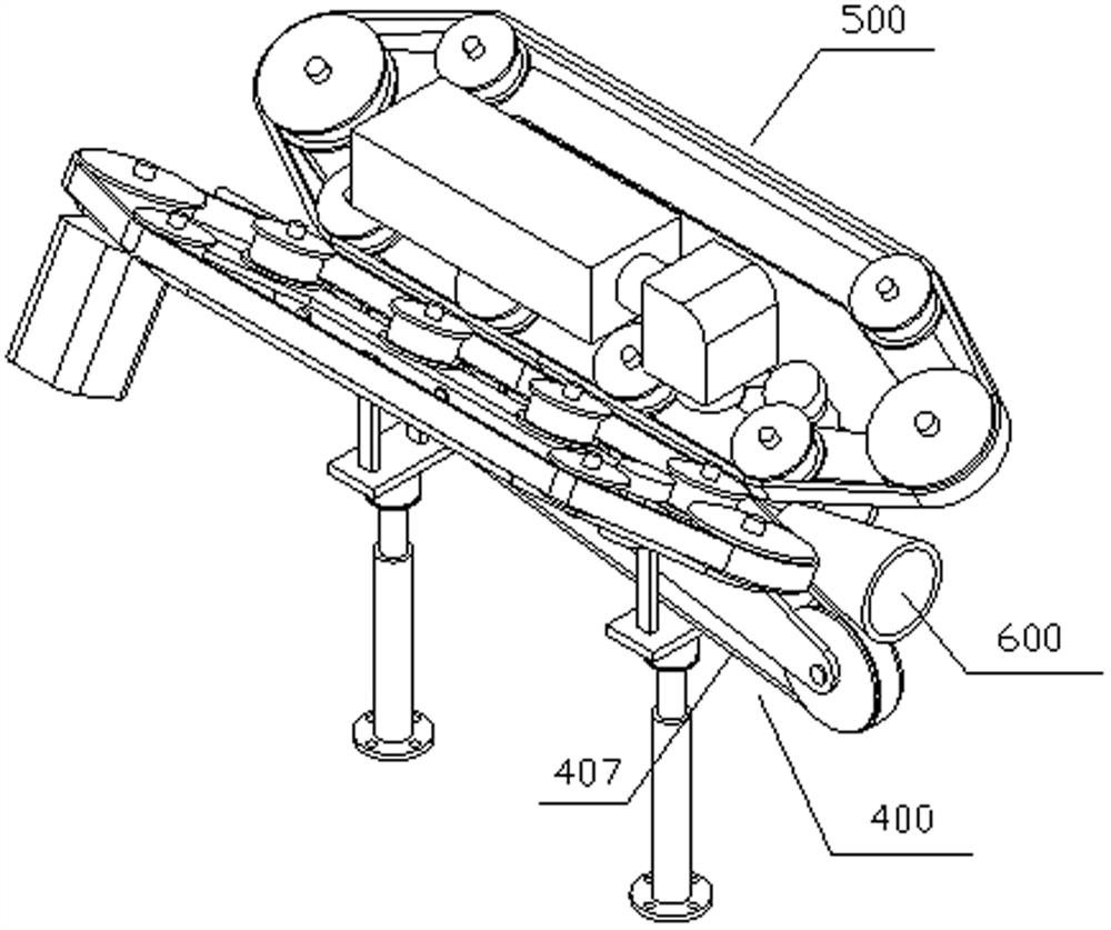 Pipeline active push type marking equipment