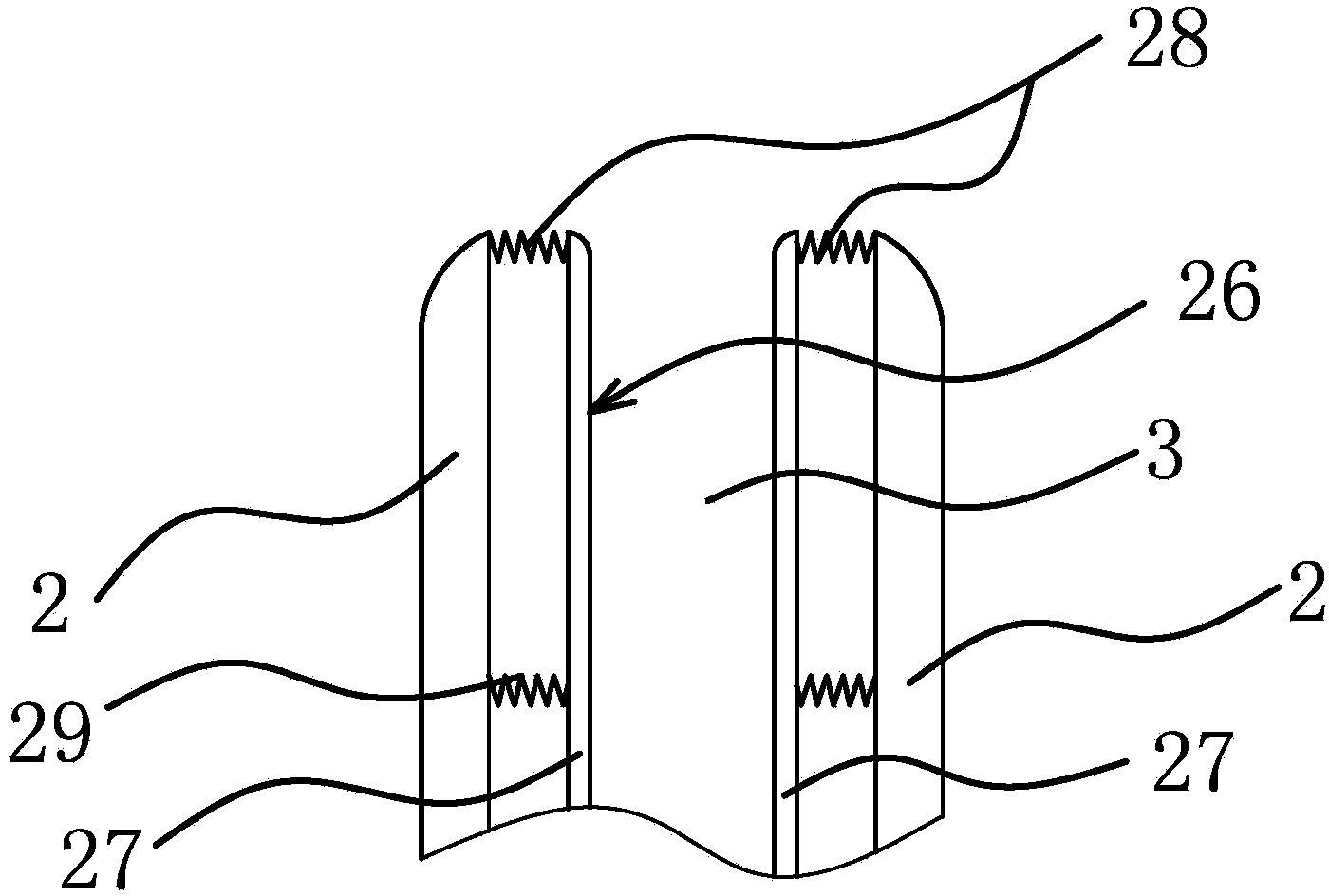 Sock head sewing device with air power source