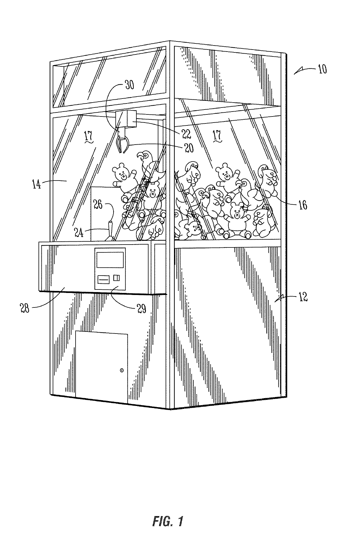 Arcade game with RFID reader and option to redeem points for additional plays