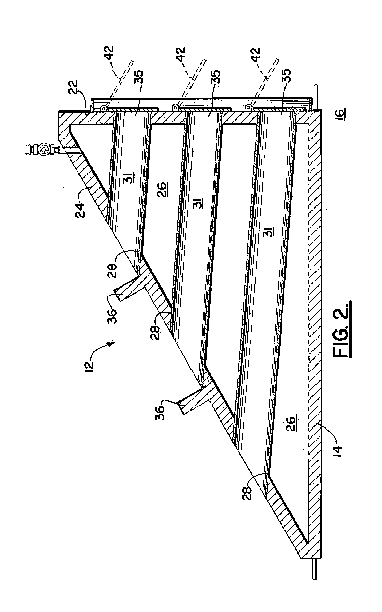 Wave suppressor and sediment collection system for use in shallow and deeper water environments