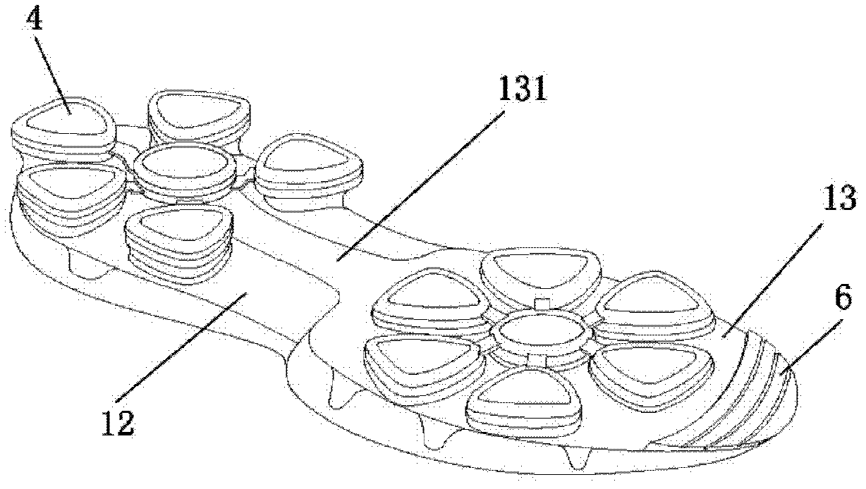 Sole with multi-layer shock absorption system