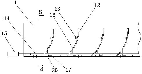 Push plate type chip removing groove