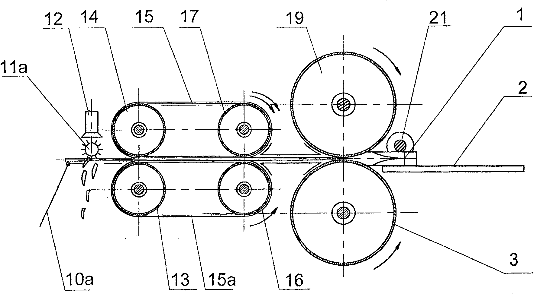 Method and apparatus for separating straw haulm