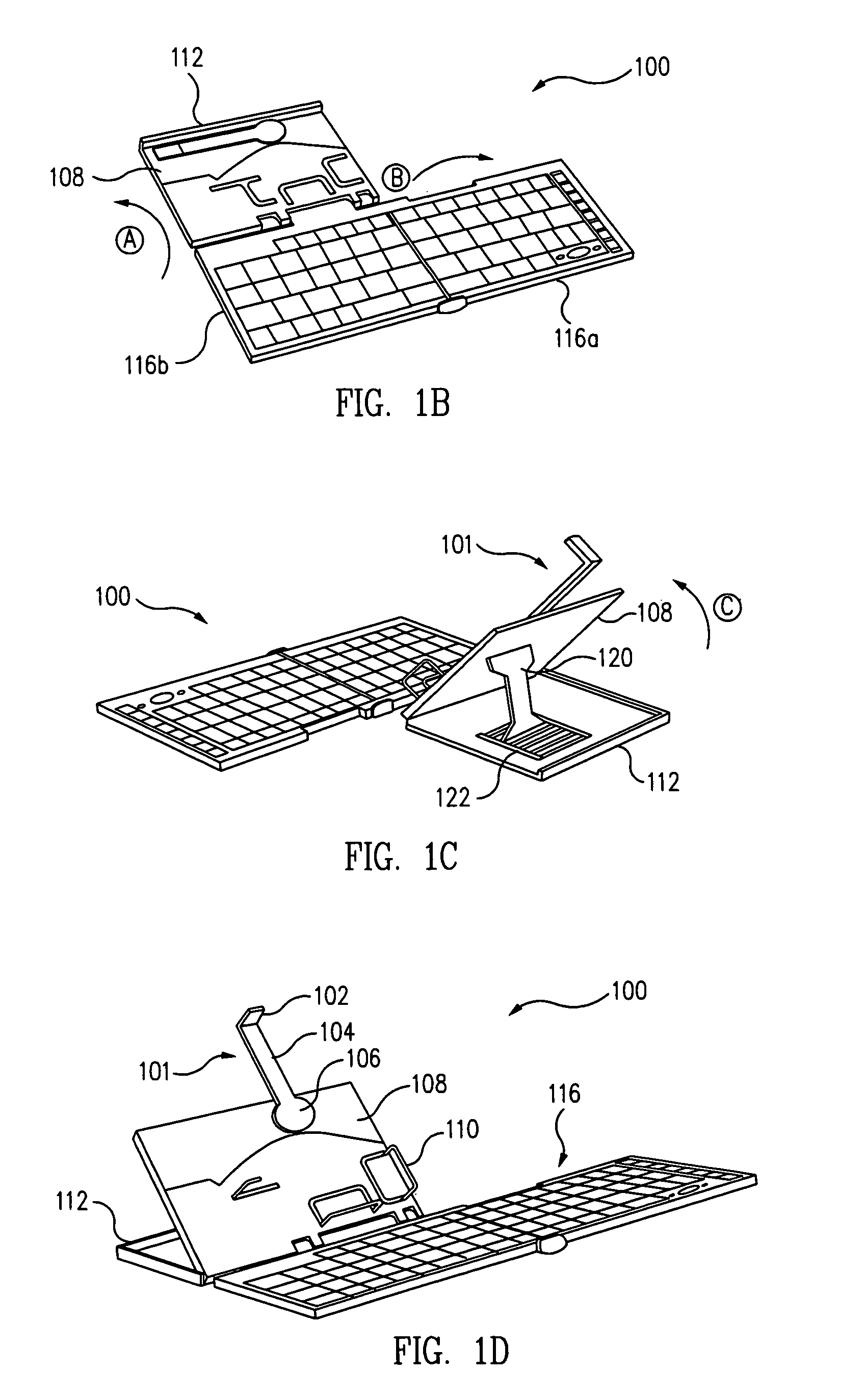 Universal mobile keyboard