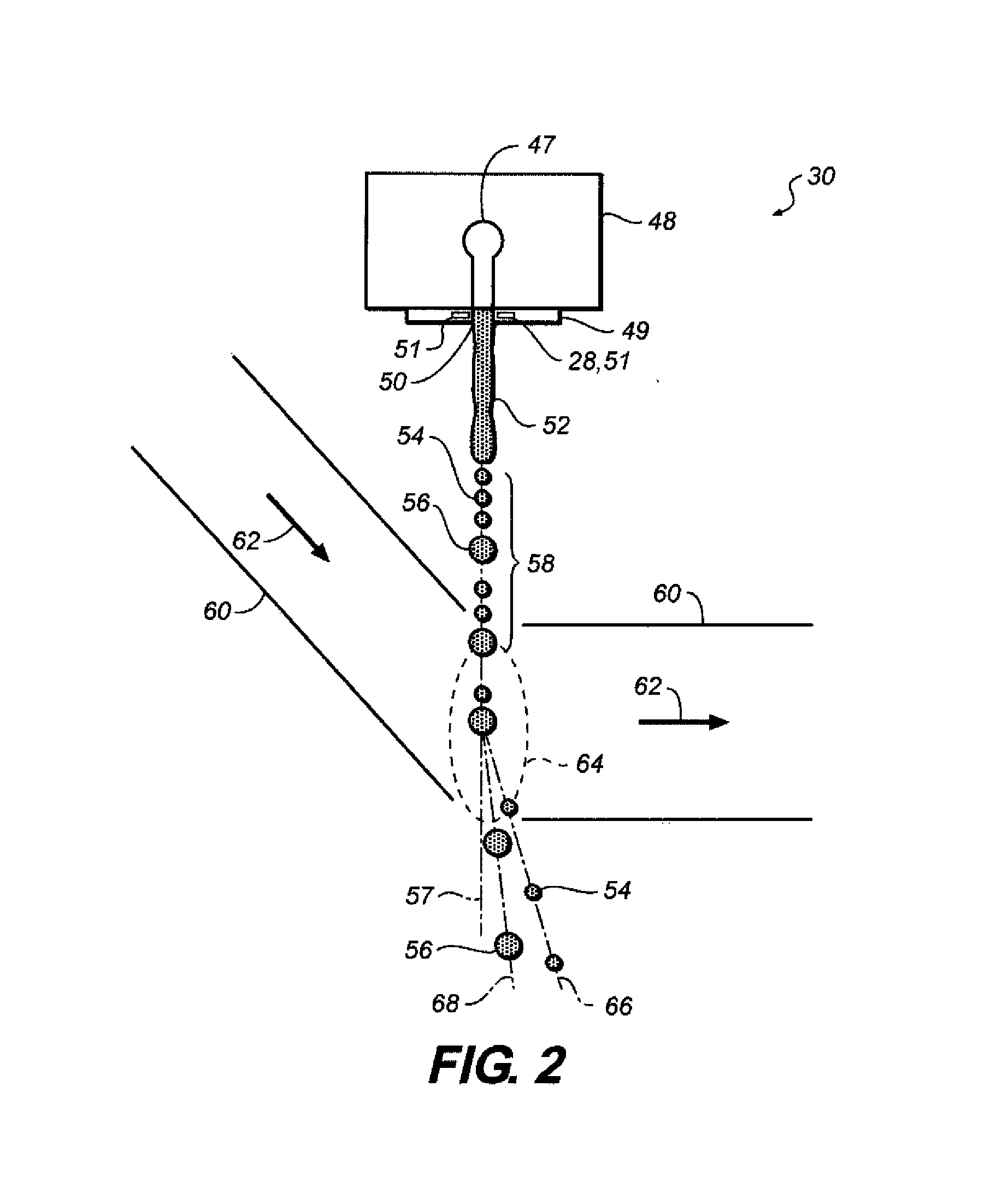 Continuous inkjet printing method