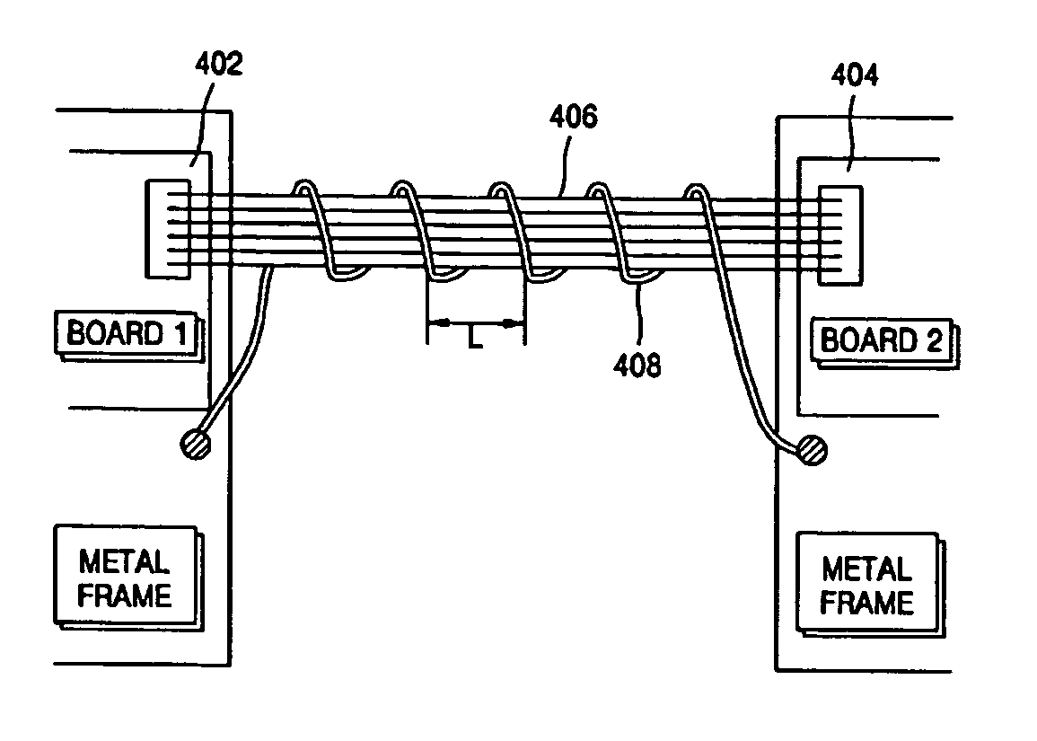 Method of reducing electromagnetic interference and circuit connection device using the same