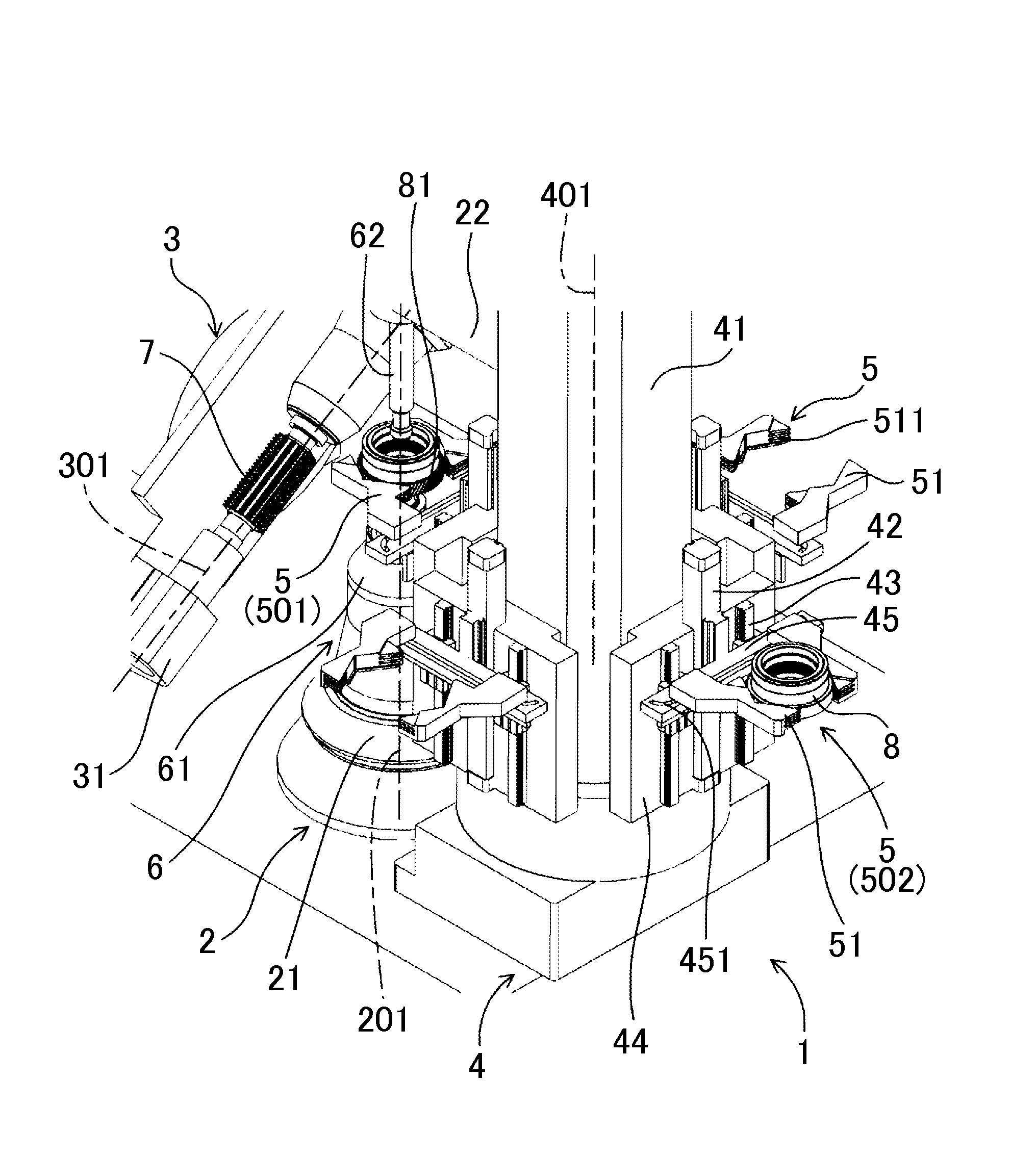 Rotation processing machine