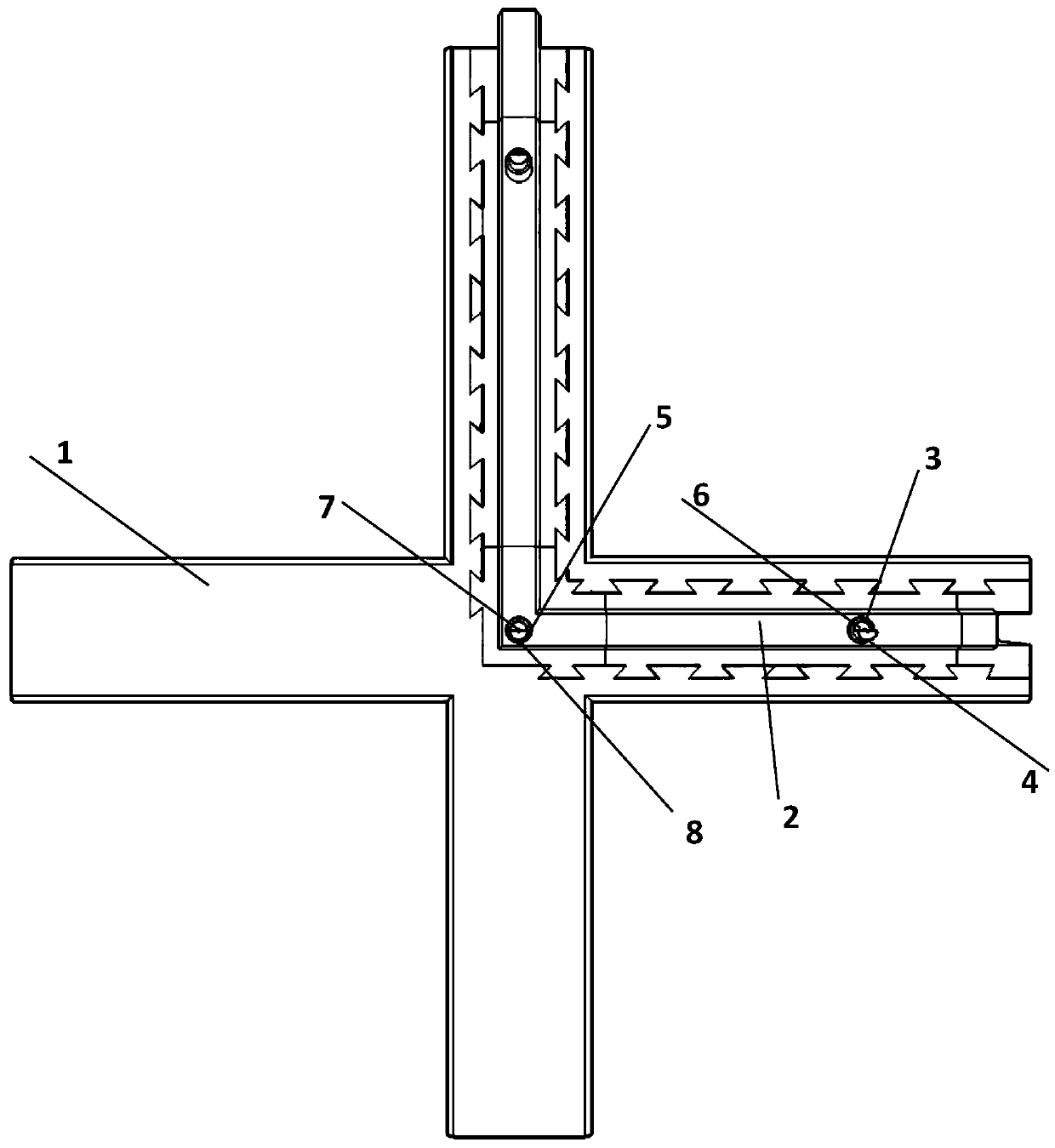 A cross-shaped sandwich thermal insulation composite wall with energy dissipation and shock absorption keys and its method