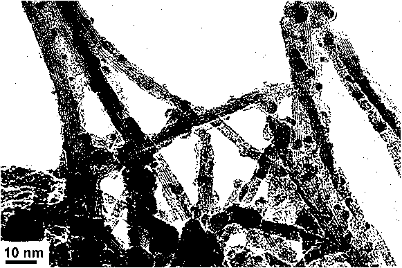 Method for preparing silver-loaded titanate-zirconium phosphate composite nanometer material