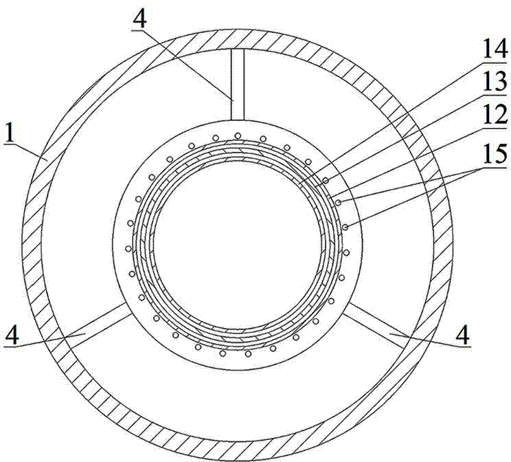 Filter screen self-cleaning type air impurity removal device