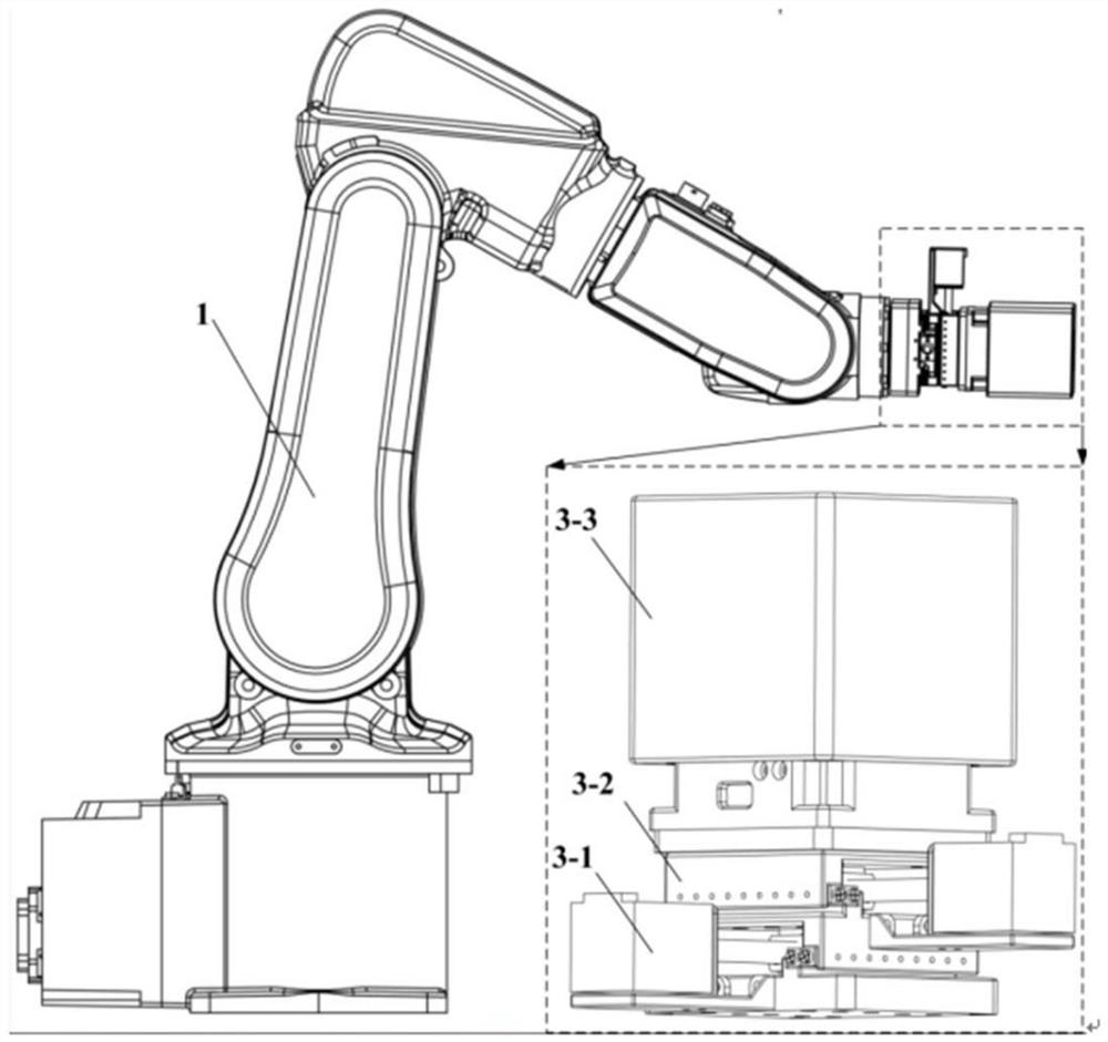 Nine-shaft series connection type macro-micro combined assembly robot system