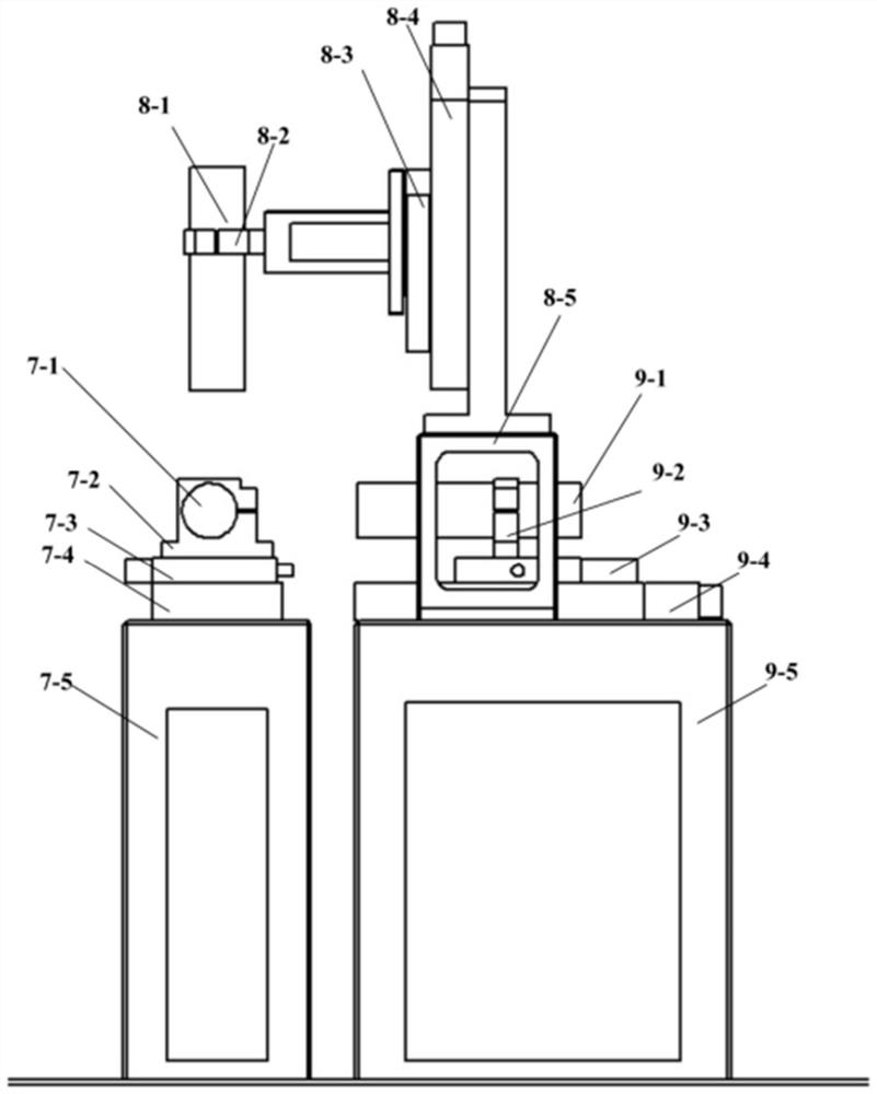 Nine-shaft series connection type macro-micro combined assembly robot system