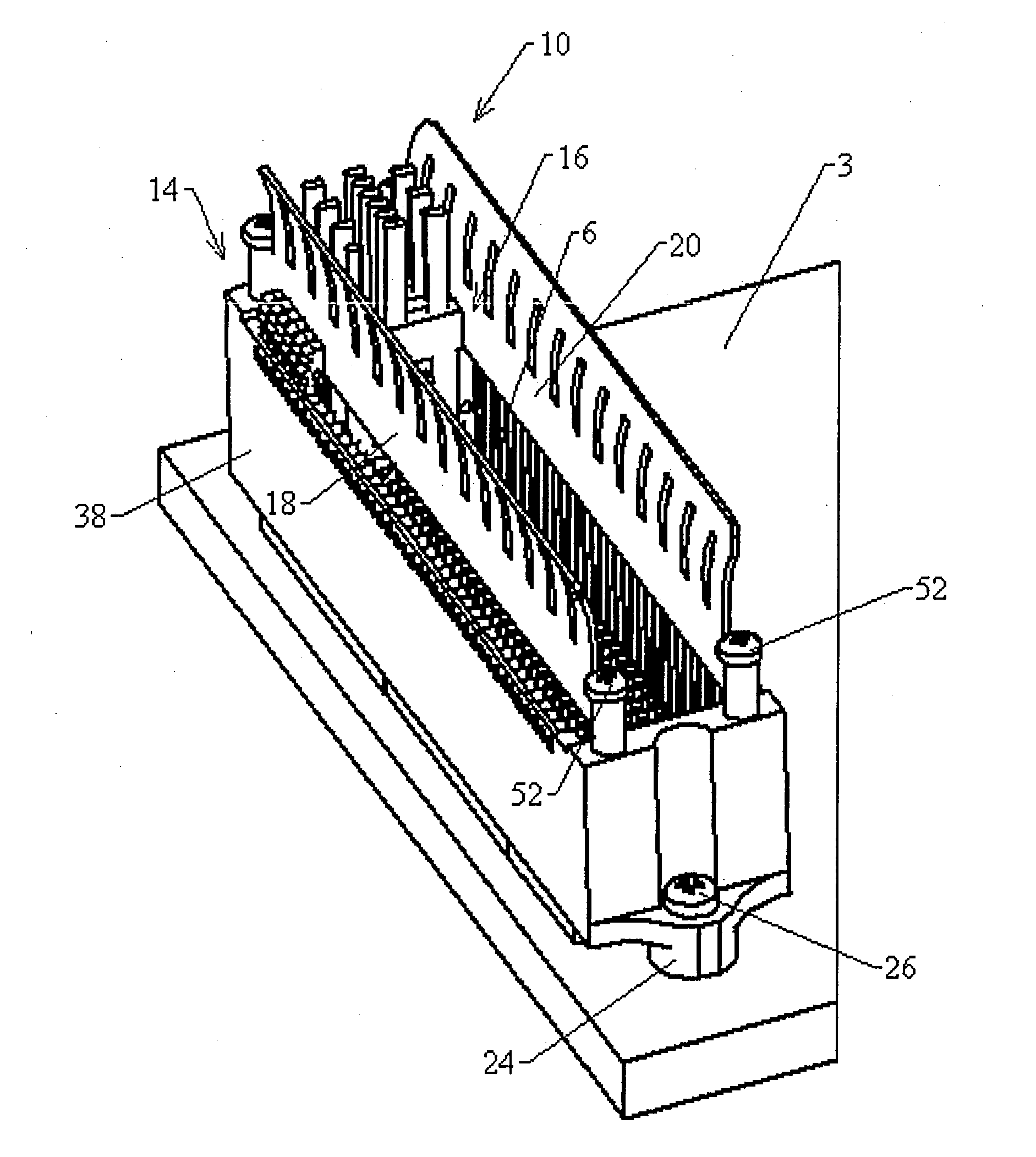 Backplane cable interconnection