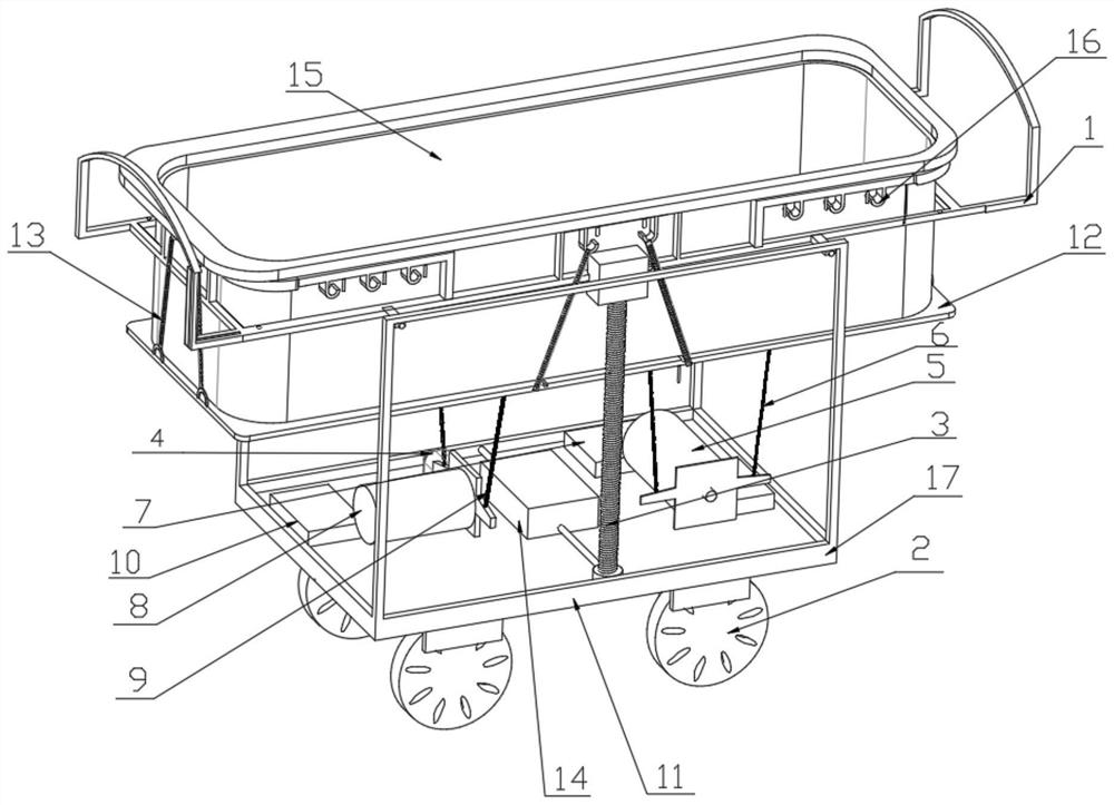 Infant carriage-bed integrated device