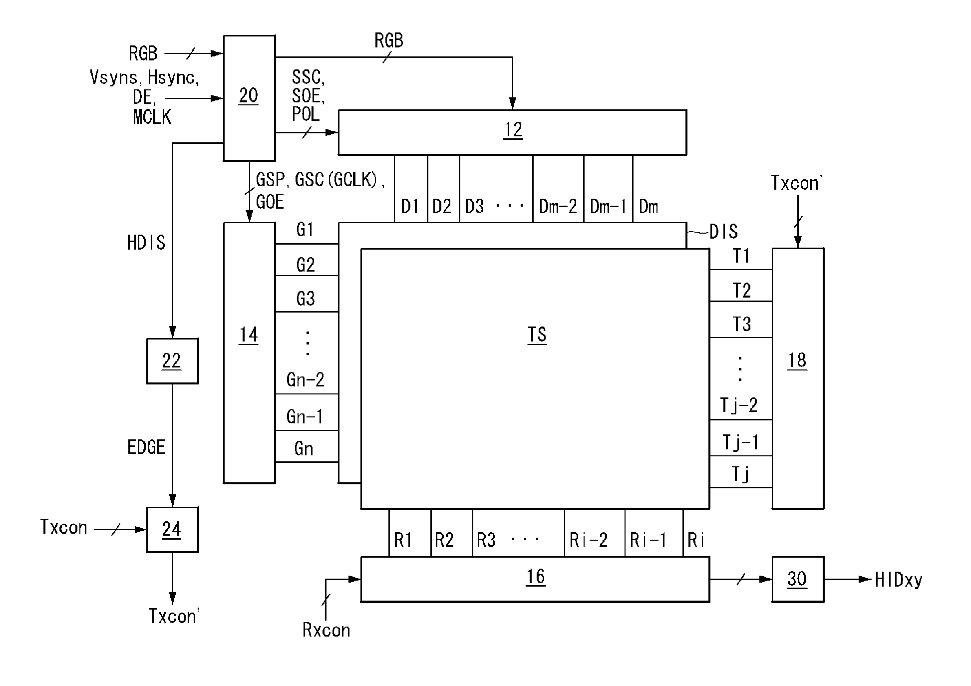 Display device having touch sensor and method for driving the same