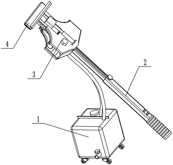 Dual-purpose mop capable of mopping the floor and wiping glass