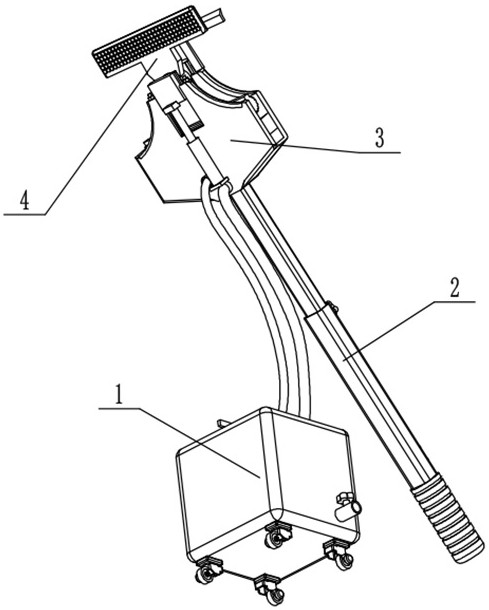 Dual-purpose mop capable of mopping the floor and wiping glass