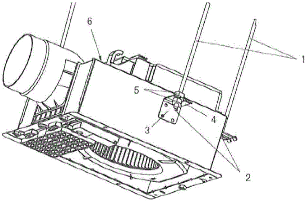 Integrated ceiling mounting support