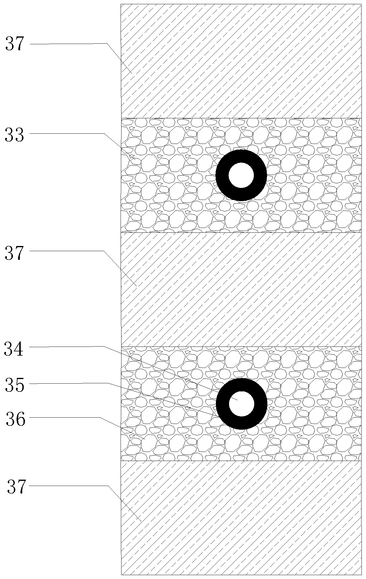 Solar-energy-combined dual-well closed enhanced type geothermal heating system