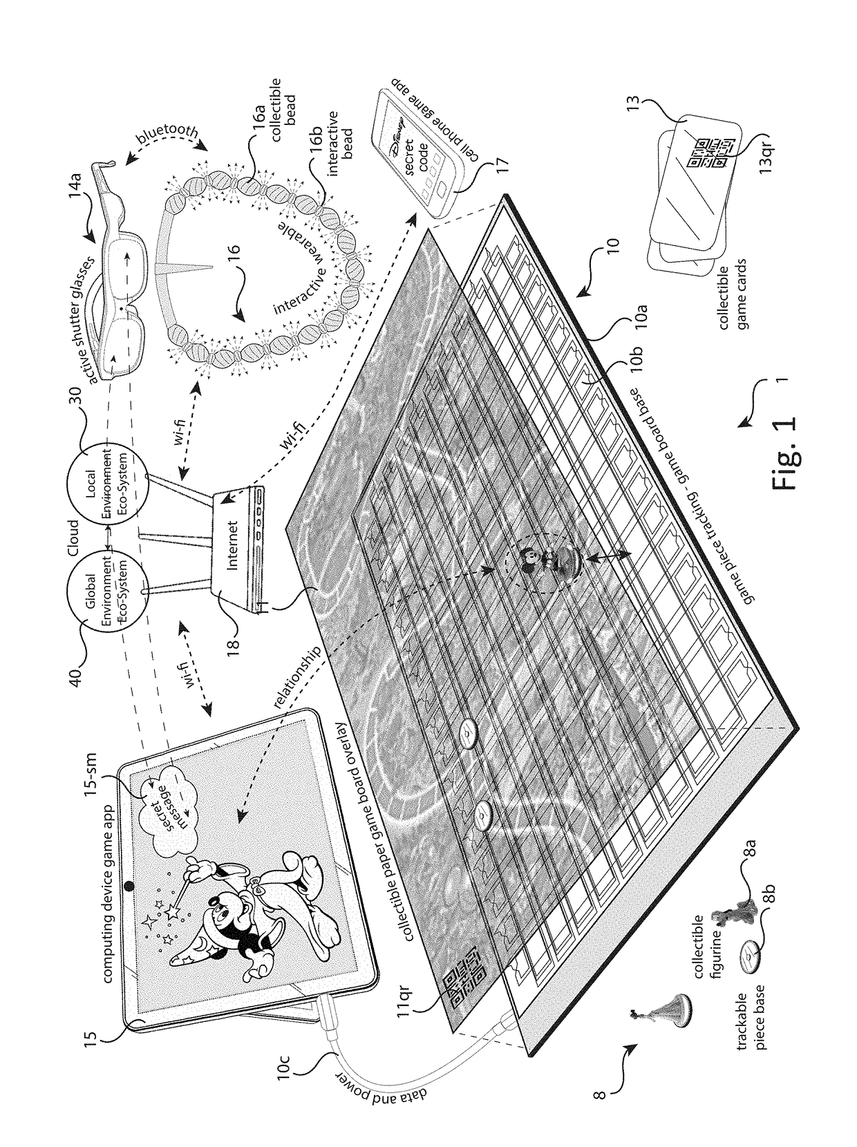 Physical-Virtual Game Board and Content Delivery System