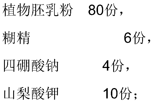 A kind of natural plant thickener for spraying and its preparation method