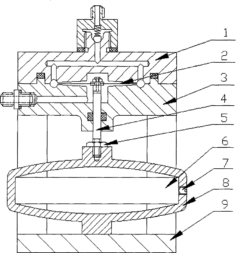 High-frequency valveless pump on the basis of intelligent material