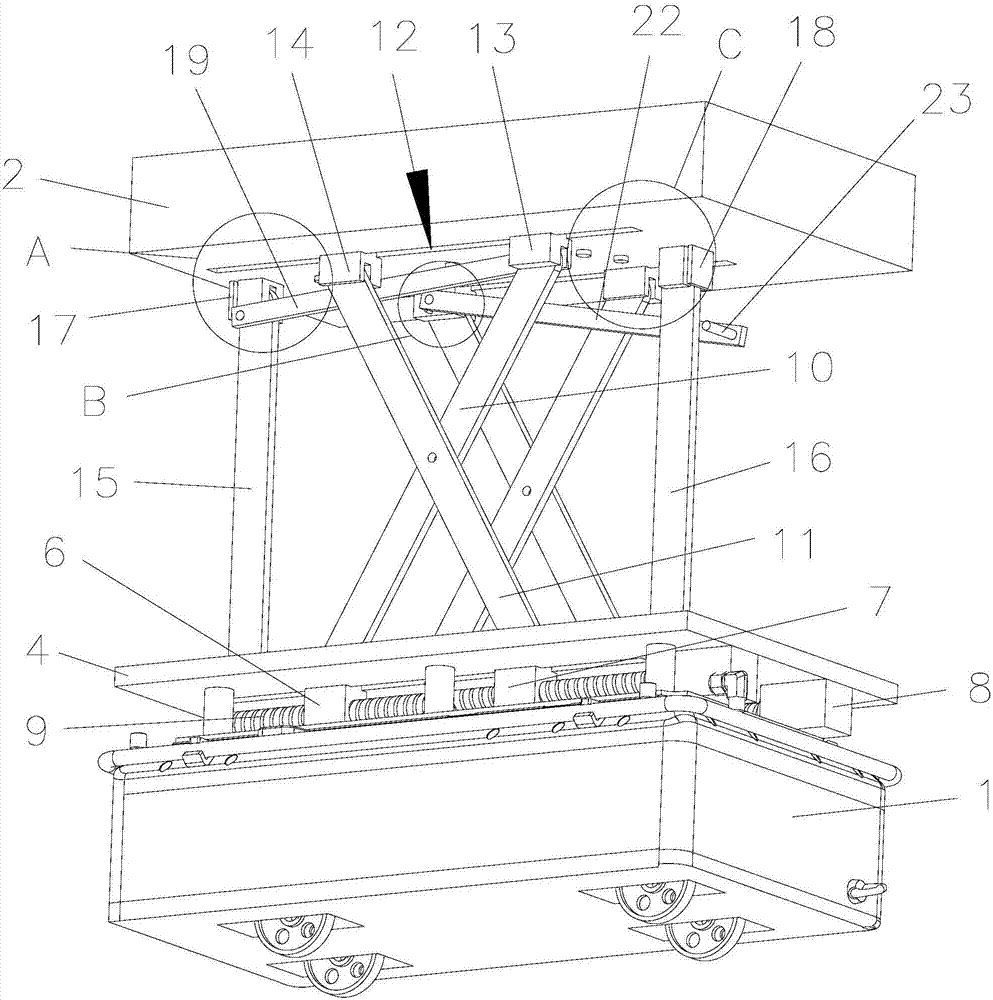 Industrial fire-fighting robot with lifting object table