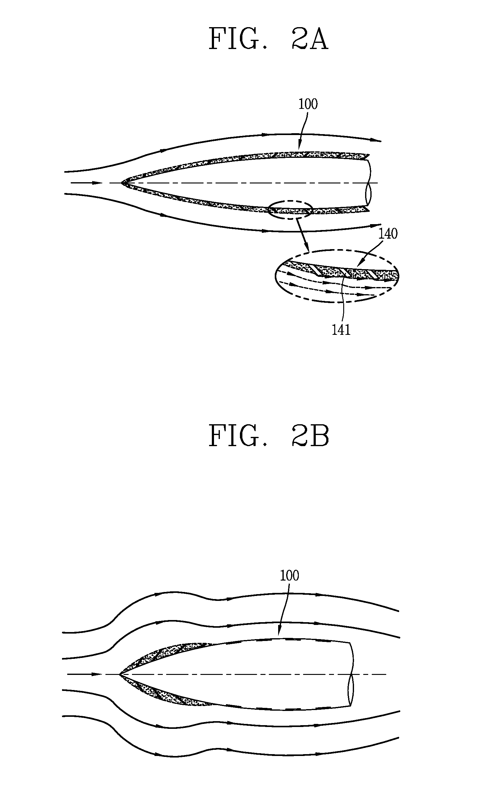 Cavitation device of underwater moving body and underwater moving body having the same