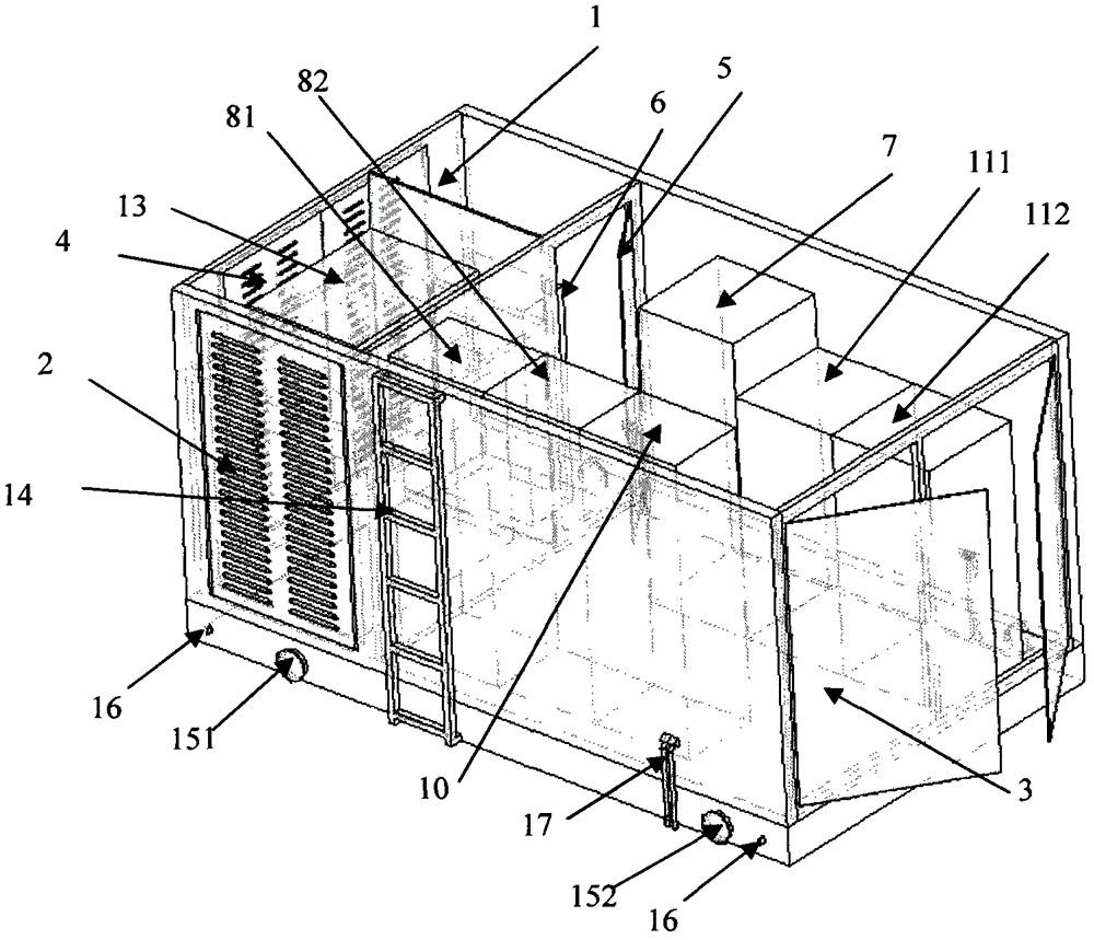 Concentrated direct-current power supply skid-mounted electric automobile charging house