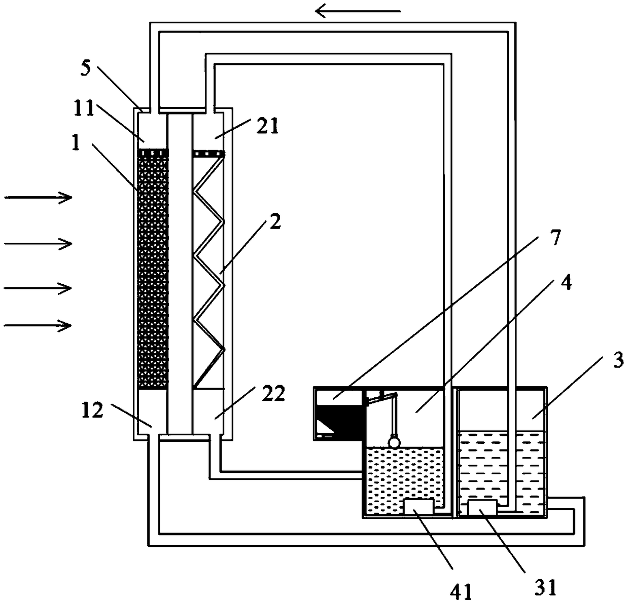 Wet curtain cooling system for farm