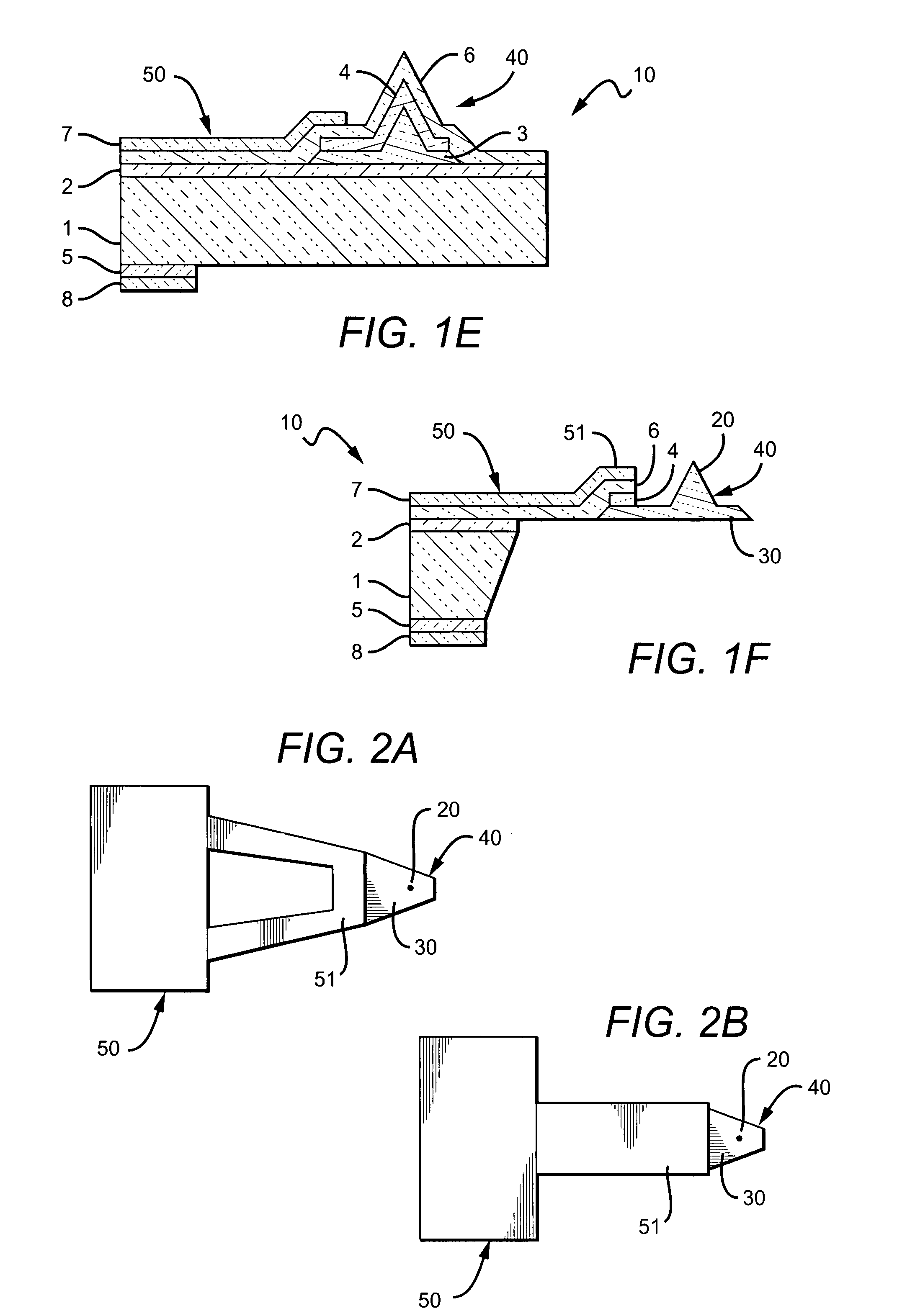 Scanning probe devices and methods for fabricating same