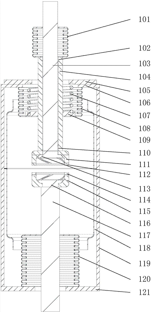 Novel composite contact vacuum arc-extinguishing chamber and vacuum circuit breaker with same