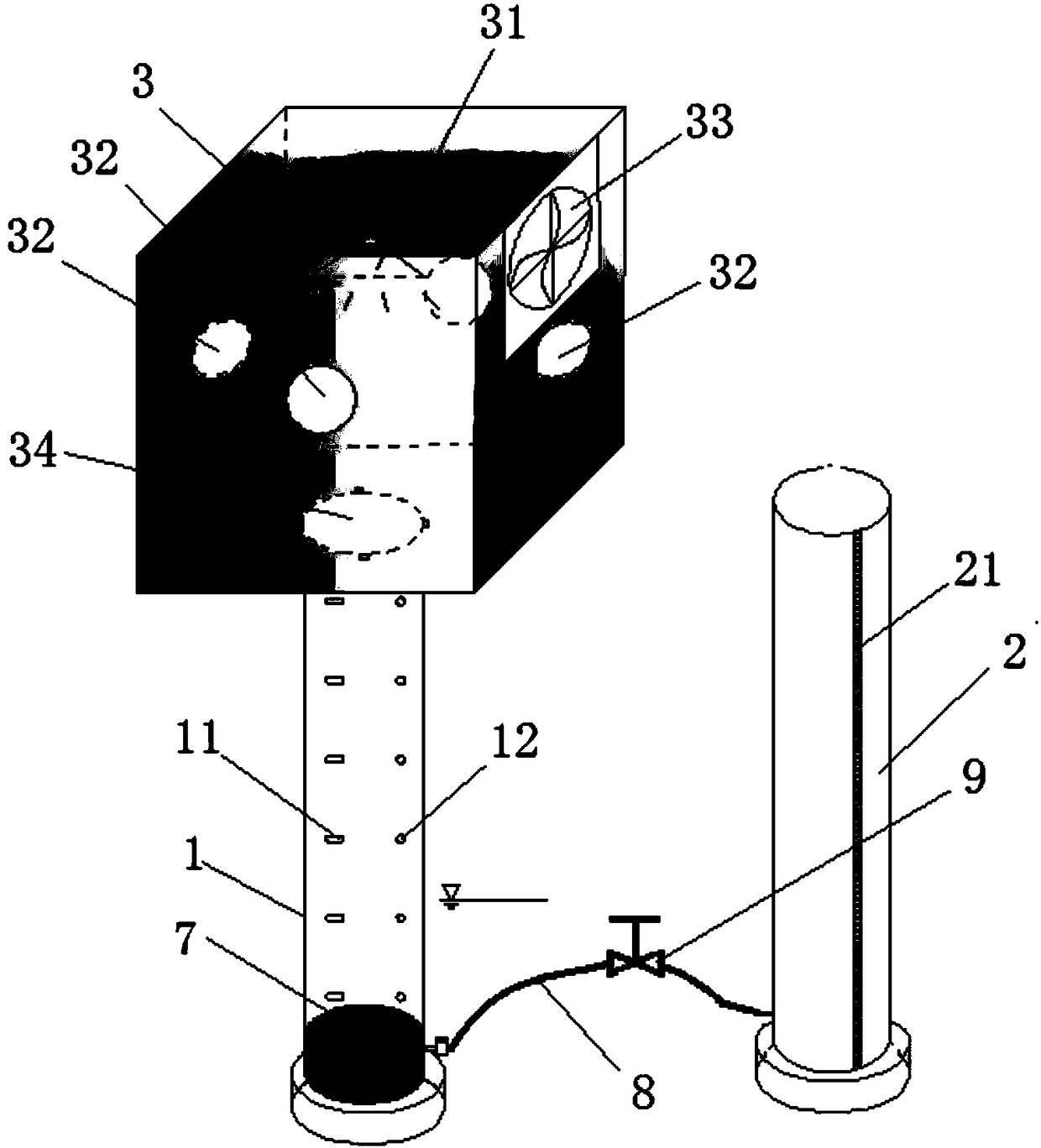 Experimental device for simulating water-salt movement in saline-alkali land and method for screening saline-alkali land to prevent salt return by using the device